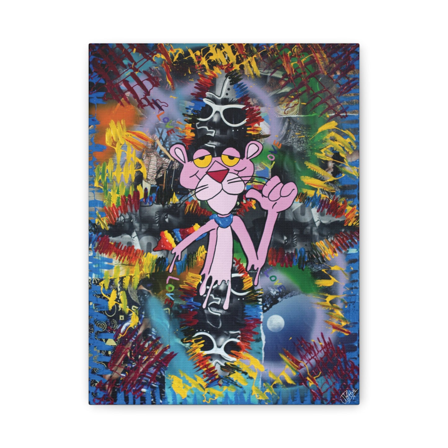 Canvas Art Print Cartoon Collection - Pink Mischief