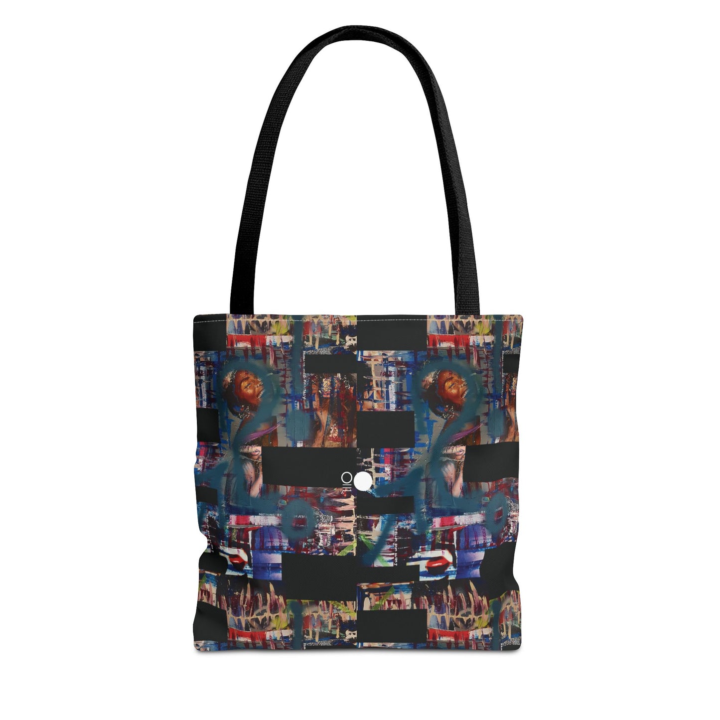 Mixed-Media Tote Bag 'Frequency' from 3Quency Collection