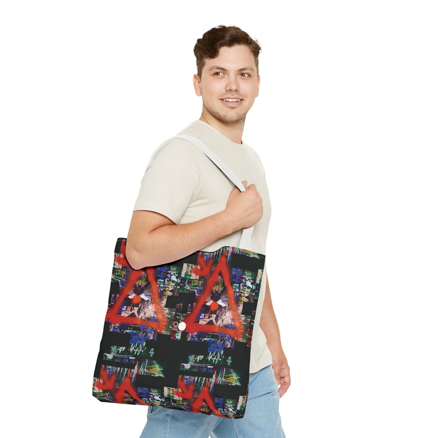 Mixed-Media Tote Bag 'My Reality Differs' from 3Quency Collection