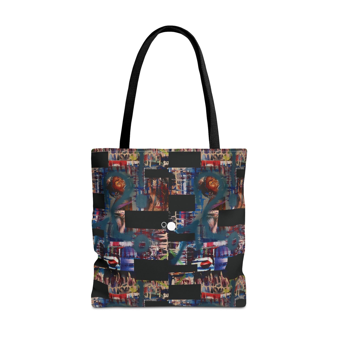 Mixed-Media Tote Bag 'Frequency' from 3Quency Collection