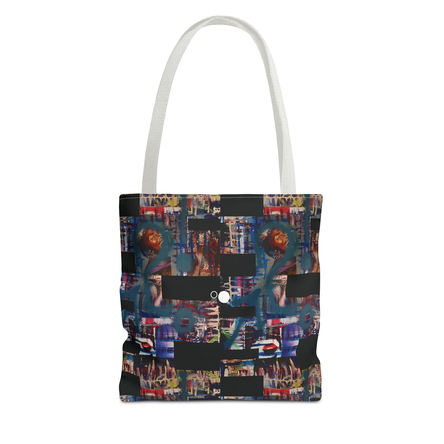 Mixed-Media Tote Bag 'Frequency' from 3Quency Collection