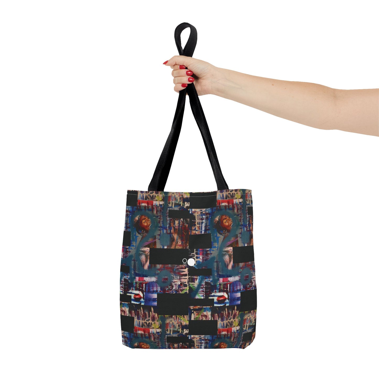 Mixed-Media Tote Bag 'Frequency' from 3Quency Collection