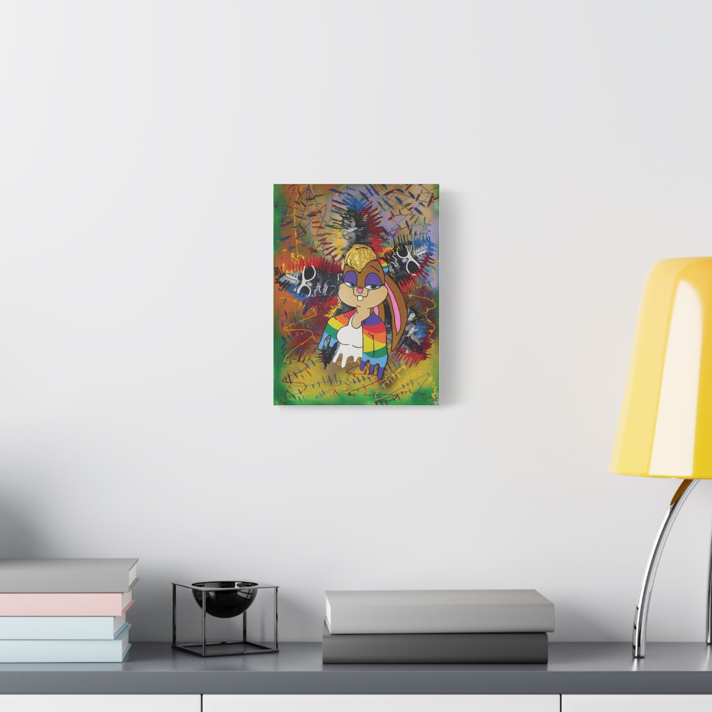 Canvas Art Print Cartoon Collection - Goldie Bunny