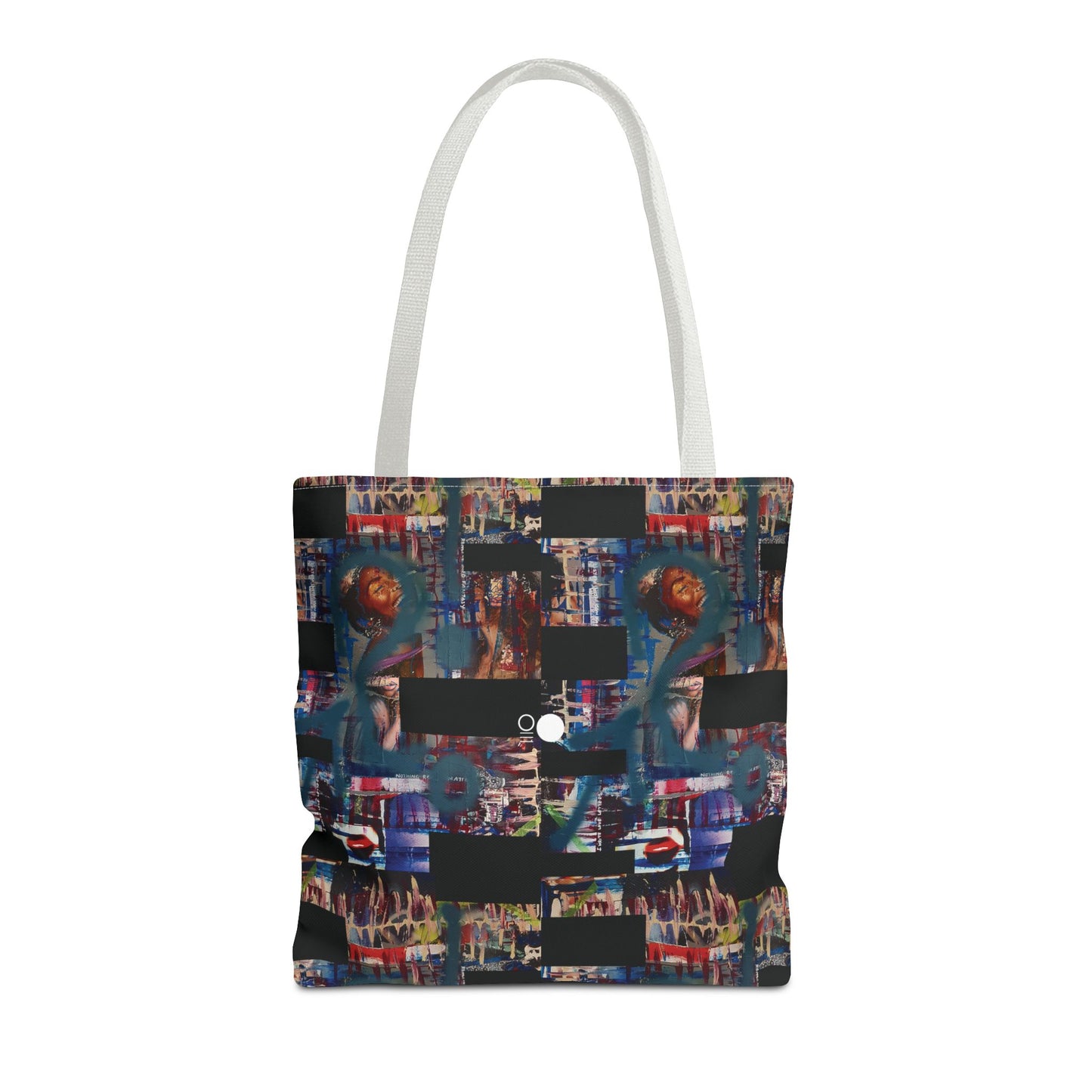 Mixed-Media Tote Bag 'Frequency' from 3Quency Collection