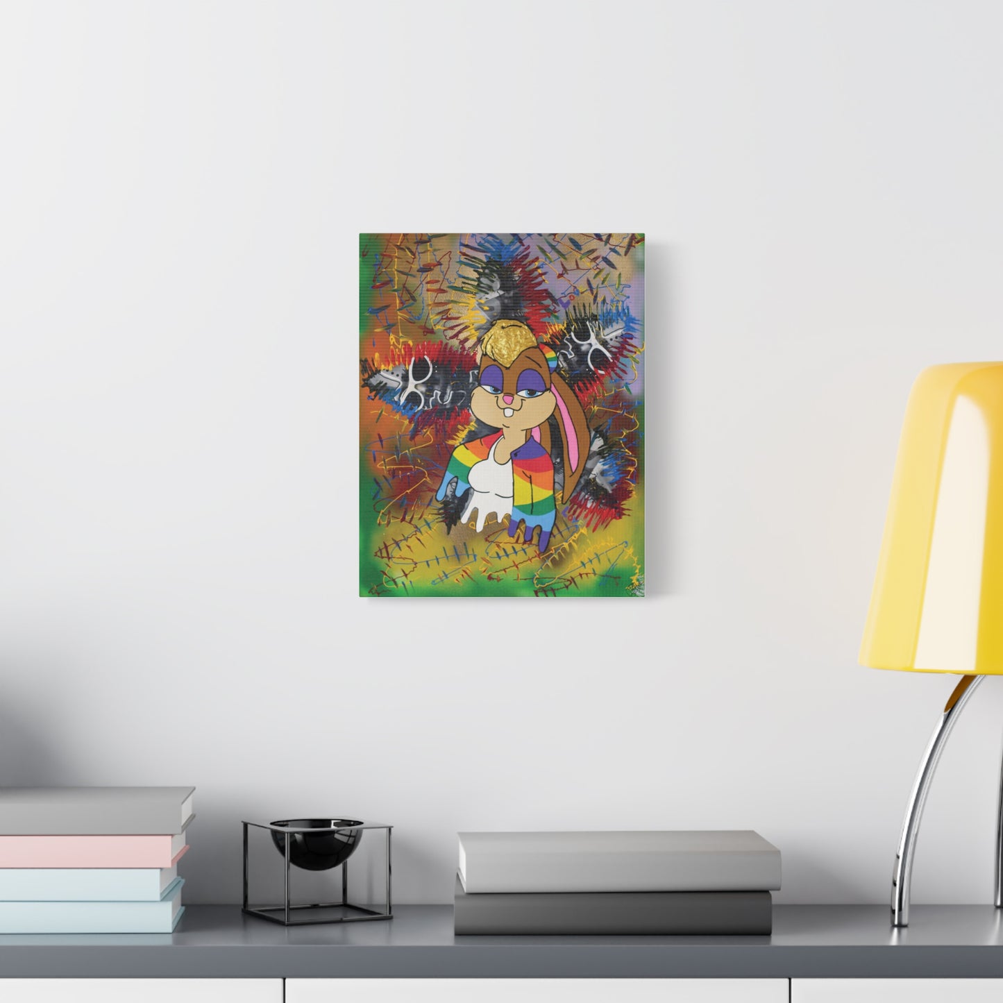 Canvas Art Print Cartoon Collection - Goldie Bunny