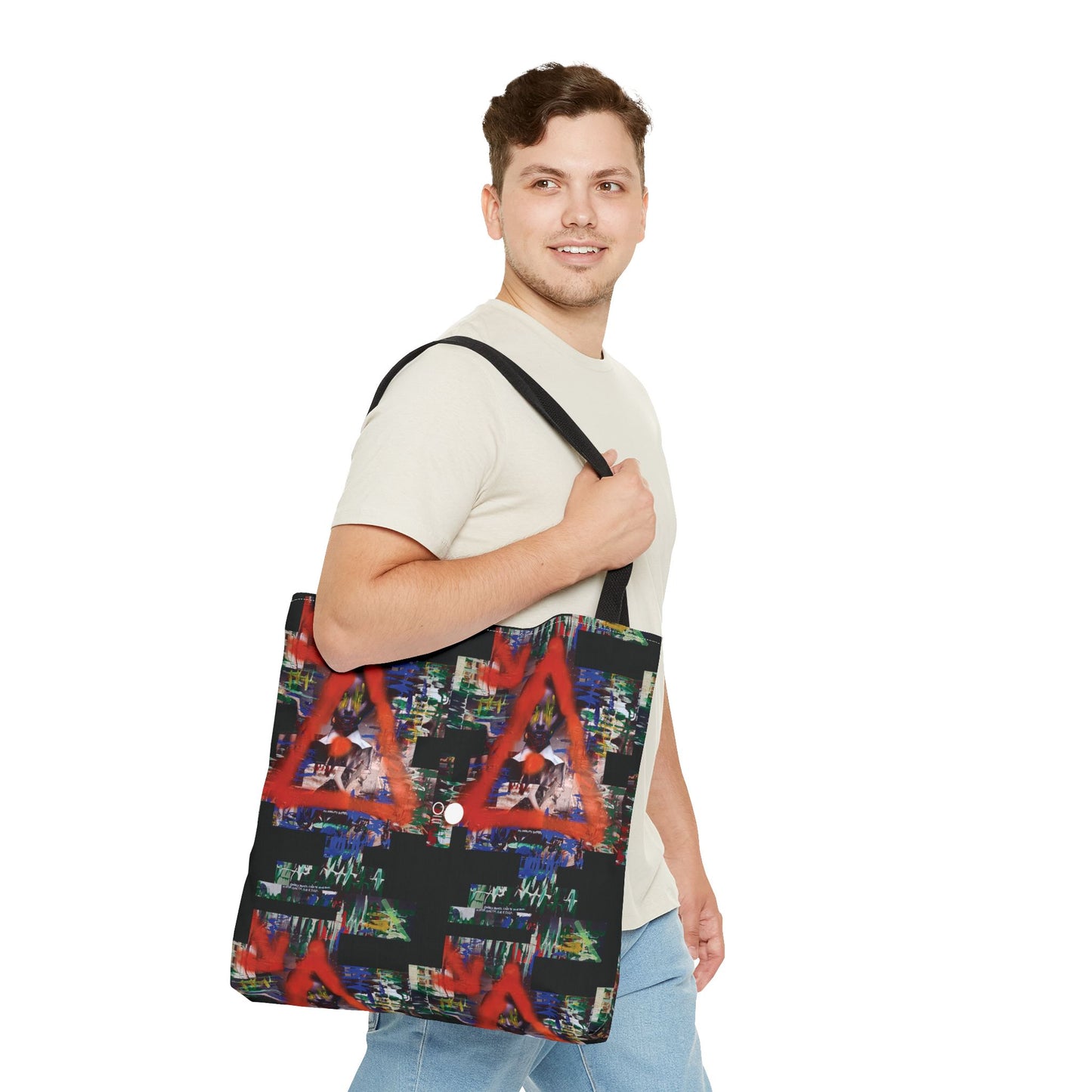 Mixed-Media Tote Bag 'My Reality Differs' from 3Quency Collection