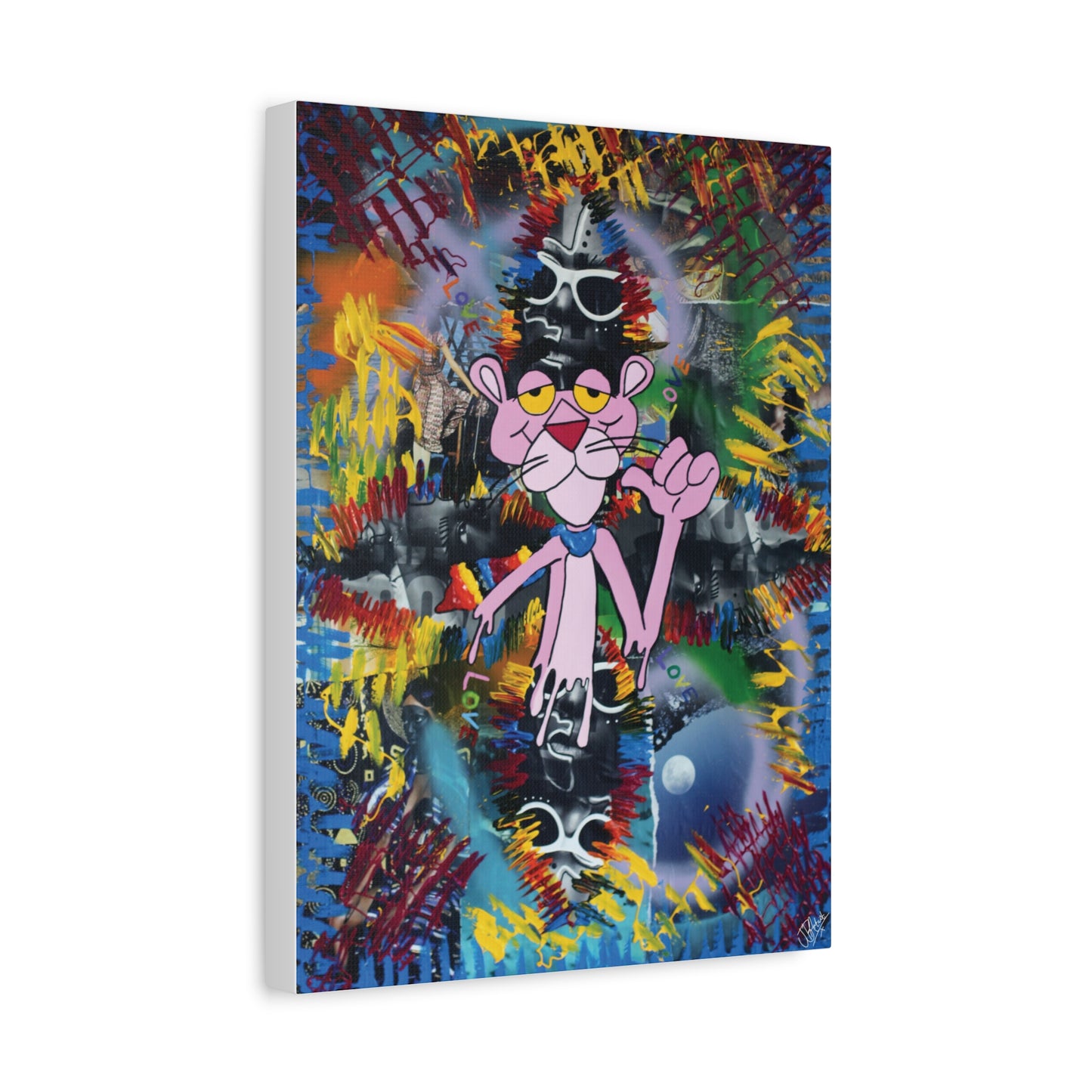 Canvas Art Print Cartoon Collection - Pink Mischief