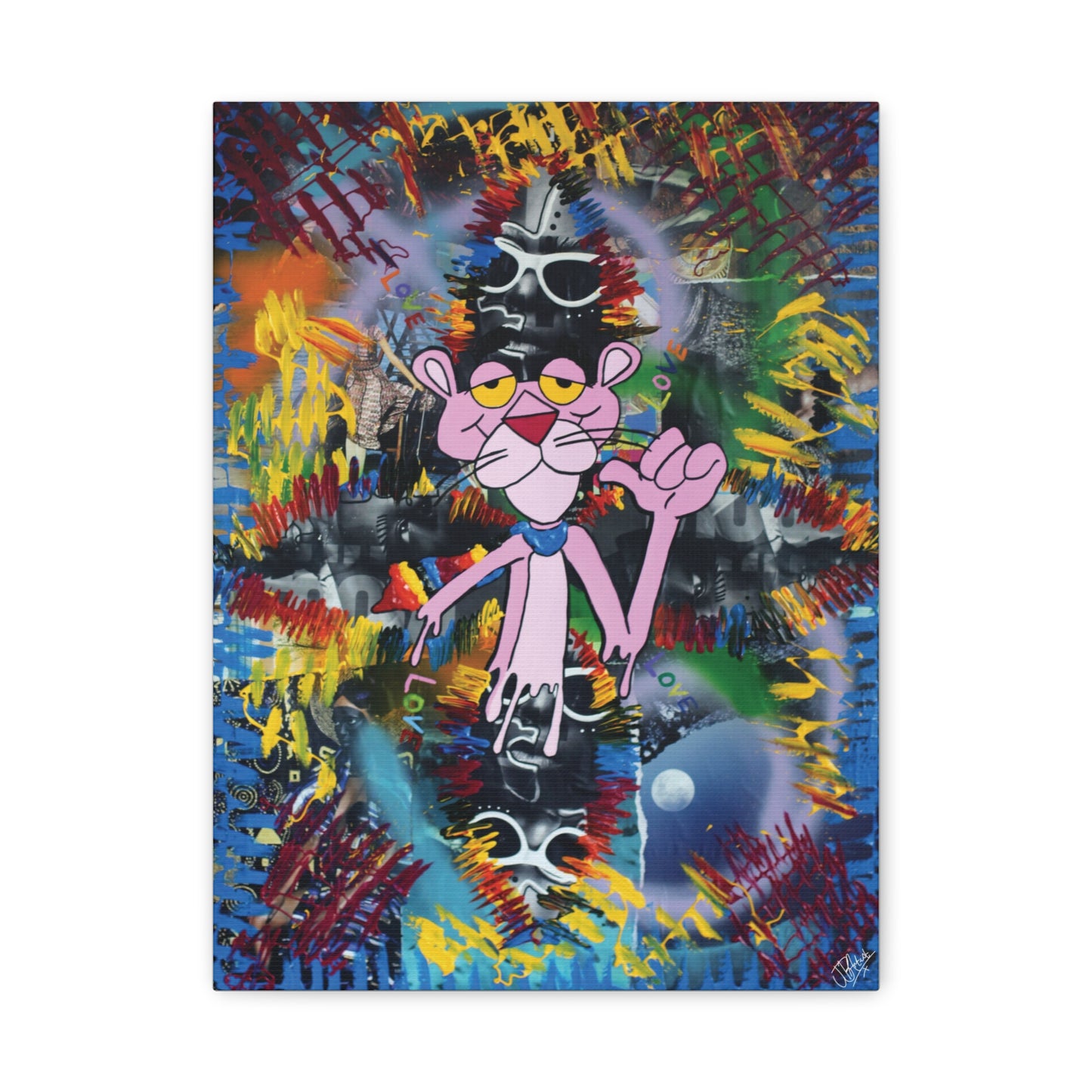 Canvas Art Print Cartoon Collection - Pink Mischief