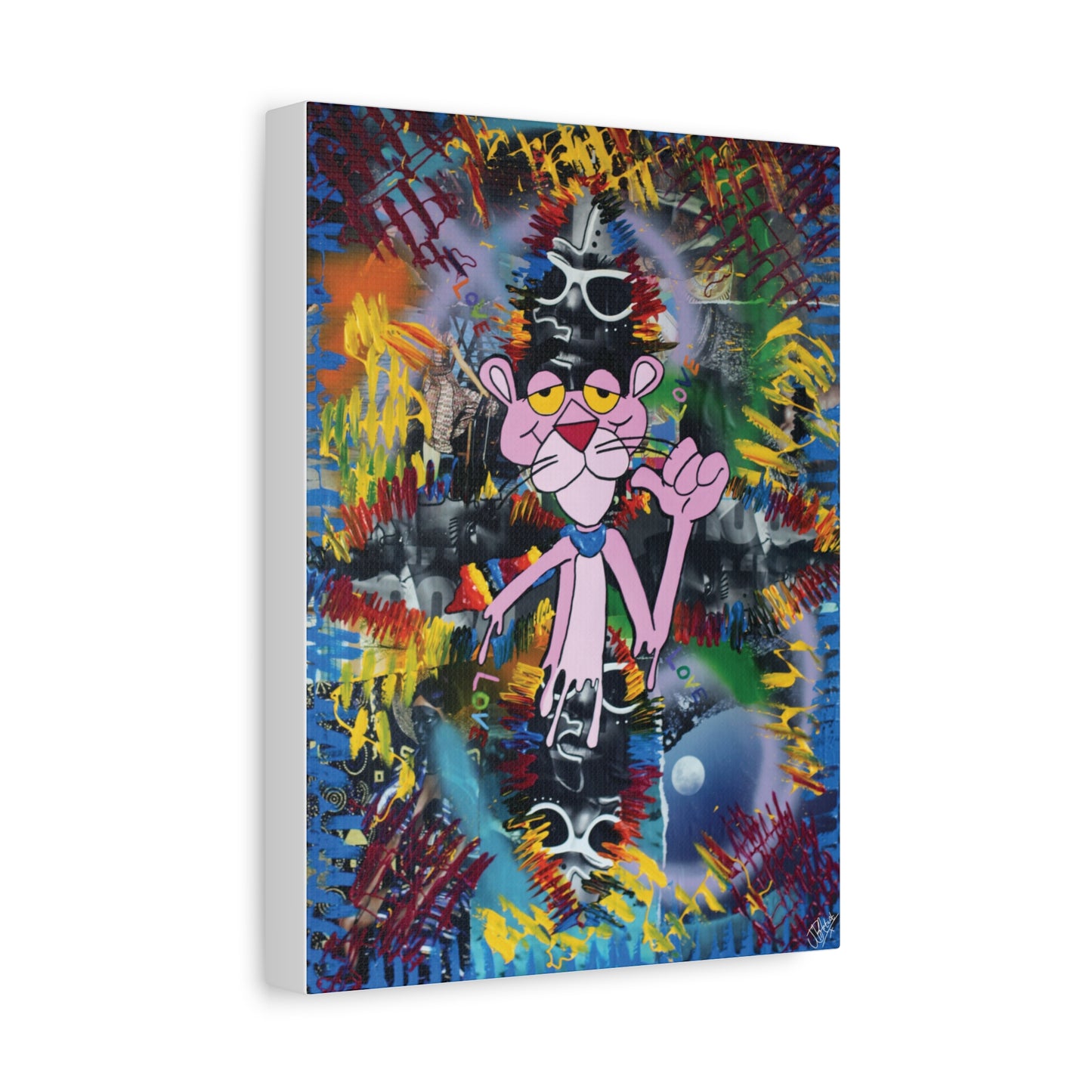 Canvas Art Print Cartoon Collection - Pink Mischief